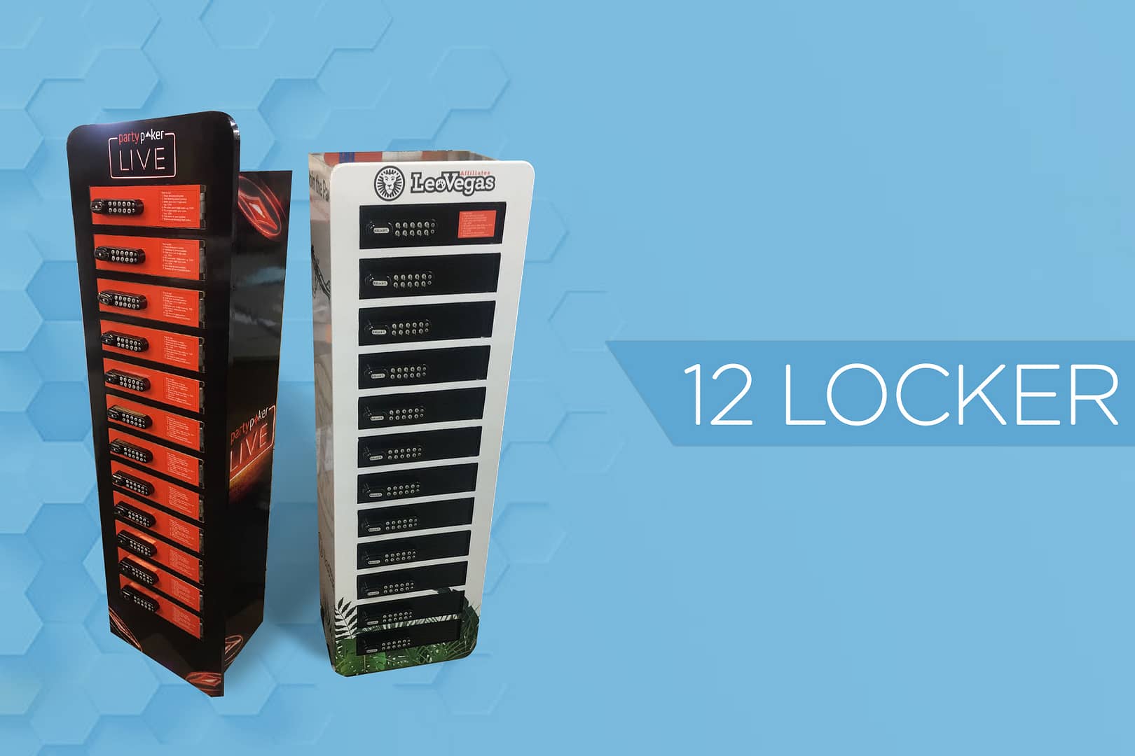 12 locker mobile phone charging station