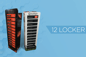 12 locker mobile phone charging station