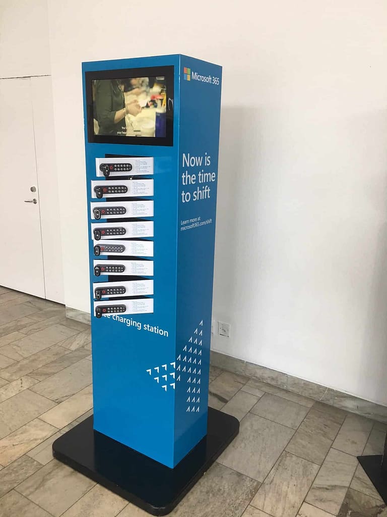 Secure Mobile phone charging station
