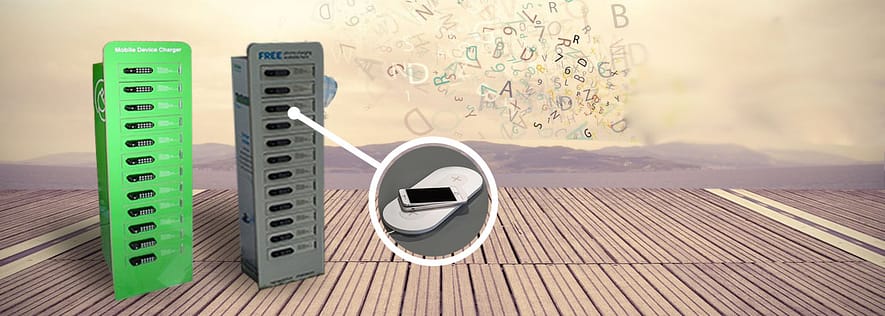 Wireless mobile phone charging station