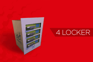 4 locker mobile phone charging station